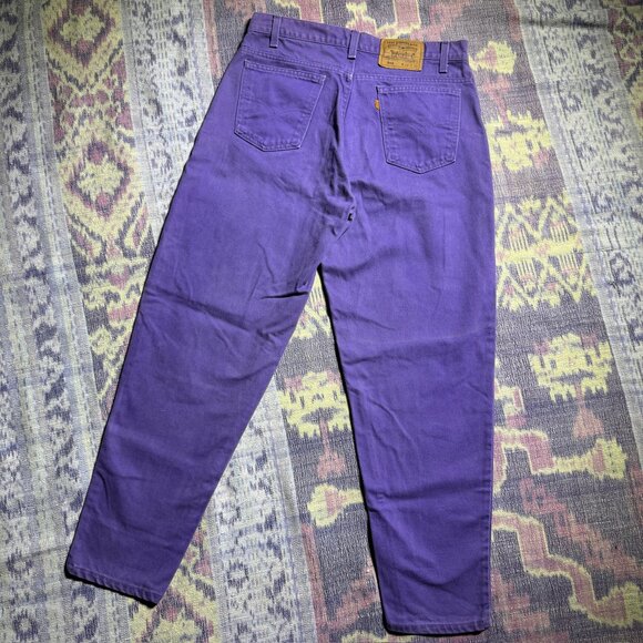 Levi's Vintage ORANGE TAB 560 Purple Denim Jeans Men's Size 33 x 30 - Picture 12 of 14